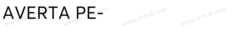 AVERTA PE字体转换